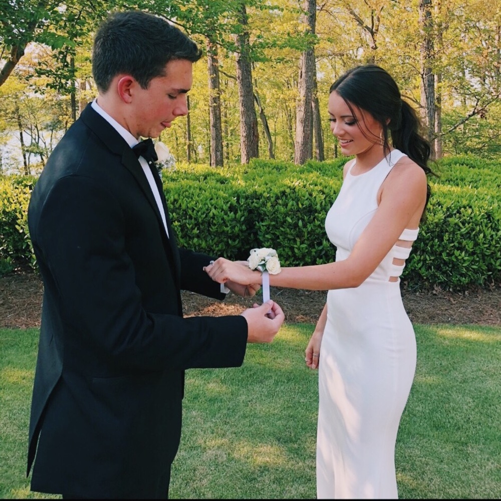 Cut out prom dress